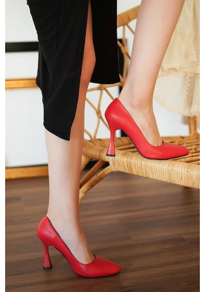Preshley Kadın Samba Kırmızı Stiletto 9 Cm Topuklu Ayakkabı-kırmızı Kırmızı Preshley Kadın Samba Kırmızı Stiletto 9 Cm Topuklu Ayakkabı-kırmızı Kırmızı