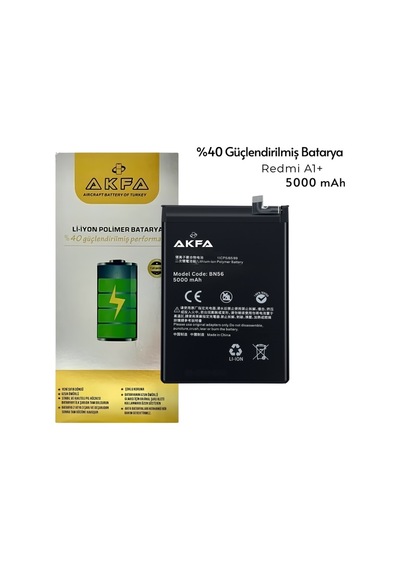 Redmi A1 Plus Uyumlu Batarya %40 Güçlendirilmiş 5000 Mah Bn56