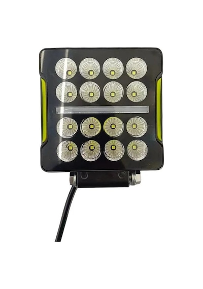 Offroad Sis Lambası Kare 10,5 X 3,5 X 12cm 12-80v 35w Beyaz-amber Adet / Lass351-1