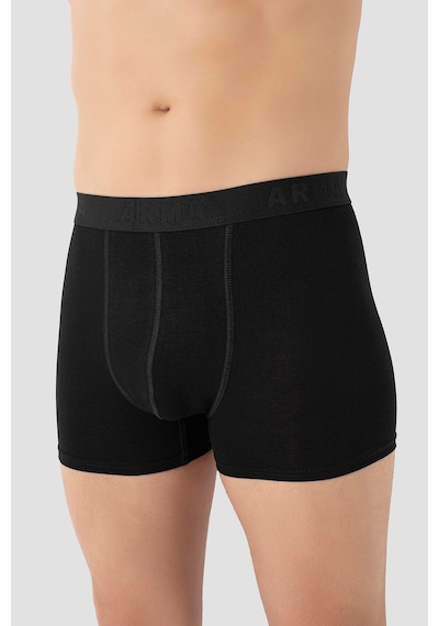 Arma Yıldız Erkek Siyah Bambu Boxer 3'lü Paket Siyah