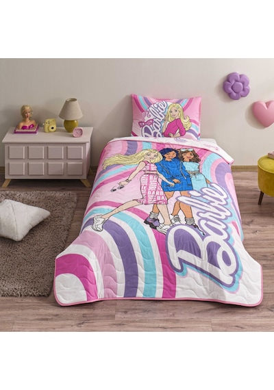 Lisanslı Barbie Imagine Tek Kişilik Yatak Örtüsü Seti 000000001000050027 Çok Renkli