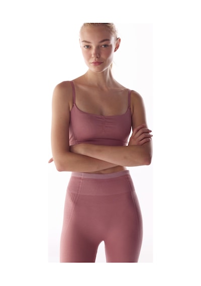 Penti Pembe Çizgili Dikişsiz Seamless Spor Sütyeni