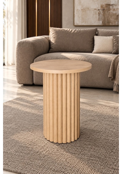 Soyasis Nola Bohem Yan Sehpa 40 Cm - Safir Meşe
