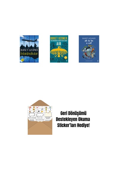 İstanbullular + Air - The Adventures Of Misfit Defne Kaman + Oh To Be A Cat + Okuma Sticker'ları