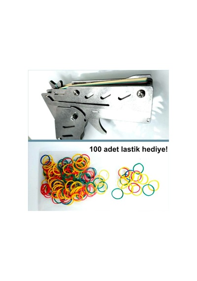 Omeniv Som Çelik Lastik Atar Katlanır Tabanca Cnc Yapım Oyuncak