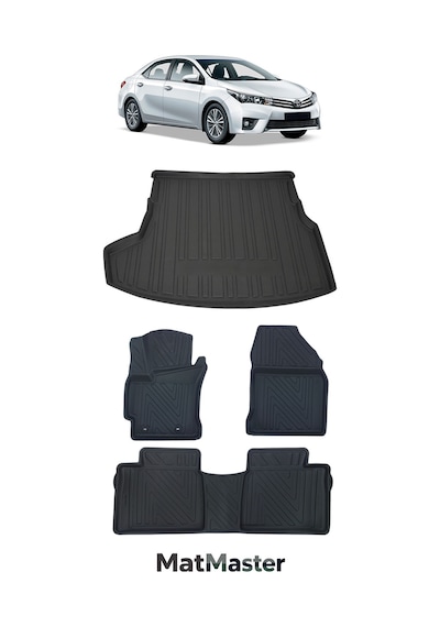 Toyota Corolla 2015 Model 5d Premium Ekstra Havuzlu Paspas Ve Bagaj Havuzu Set