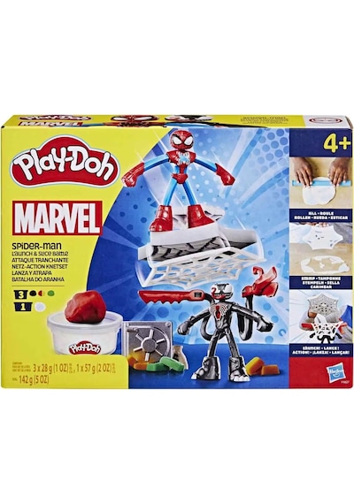 Play Doh Spiderman Fırlatma Ve Dilimleme Savaşı F9827 Nocolor-9963d4b3