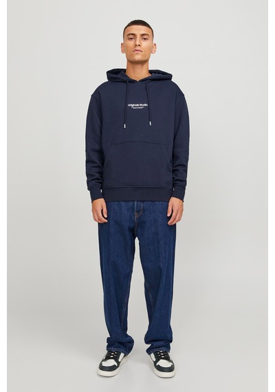 Jack & Jones Jorvesterbro Sweat Hood Noos Erkek Sweatshirt 12241687 Sky Captain