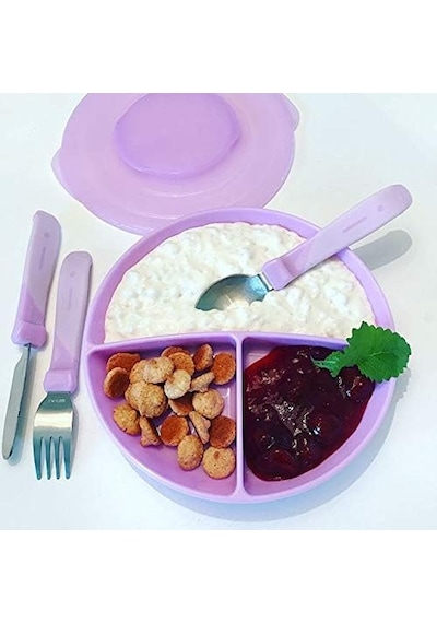 Paslanmaz Çelik 3&apos Lü Bebek Çocuk Çatal Kaşık Seti Mavi 12+ Ay 6999