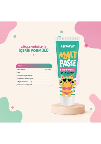 Tüy Yumağı Önleyici Kedi Maltı Anti Hairball Malt Paste 100 G