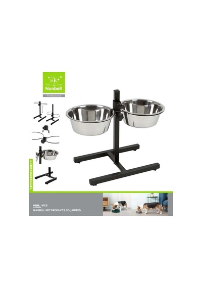 Nunbell İkili Çelik Mama Kabı 20 Cm
