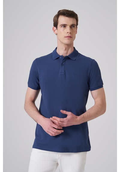 Morven Erkek Marine Basic Polo Yaka Dynamic Fit T-shirt 26yc018007210 Marine