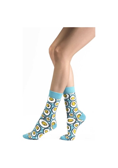 Ozzy Socks 4 Lü Geometrik Desenler Hediye Paketi Pembe-beyaz-sarı-fuşya