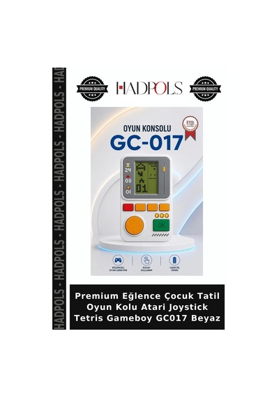 Premium Eğlence Çocuk Tatil Oyun Kolu Atari Joystick Tetris Gameboy Gc017 Beyaz