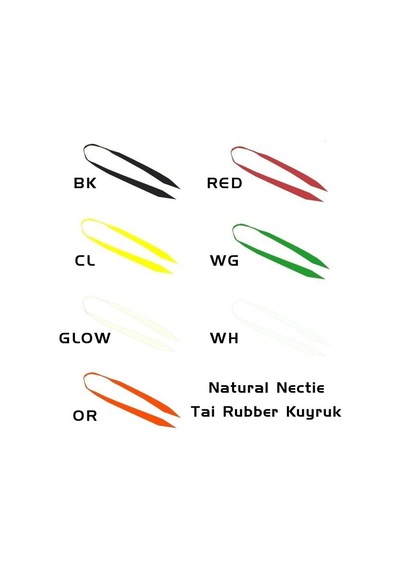 COH Natural Nectie Tai Rubber Kuyruk - BK