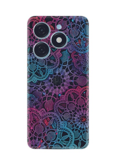 Tecno Spark 20 Spark 20c Kılıf Silikon Desen Özel Seri Colurful Mandala 1667