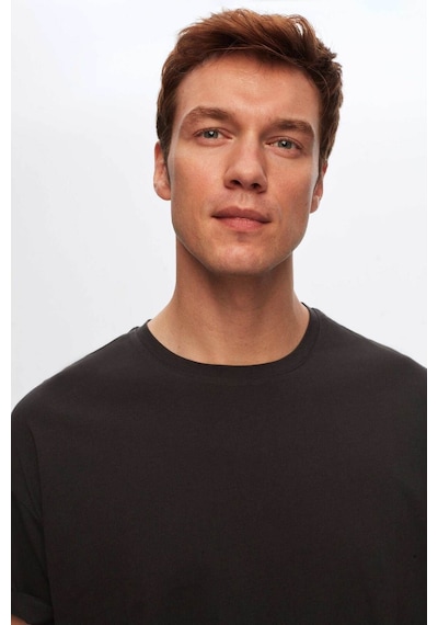 D's Damat Ds Damat Comfort Antrasit %100 Pamuk T-shirt 6HC14ORT02006 Antrasit