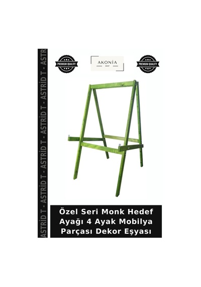 Özel Seri Monk Hedef Ayağı 4 Ayak Mobilya Parçası Dekor Eşyası Çok Renkli