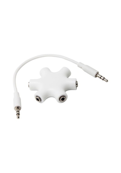 5 Port Kulaklık AUX Çoklayıcı 3.5 mm. Stereo Çoğaltıcı Kalın Uç