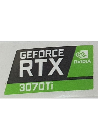 Nvidia Geforce Rtx 3070 Ti Sticker Yatay Etiket D153