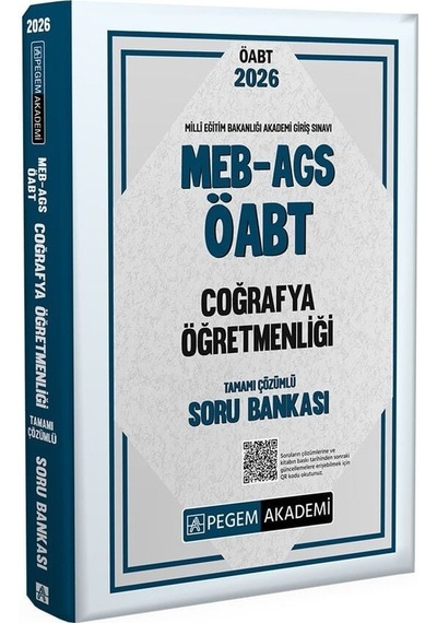 Pegem 2026 Öabt Meb-ags Coğrafya Öğretmenliği Soru Bankası Çözümlü Pegem Akademi Yayınları