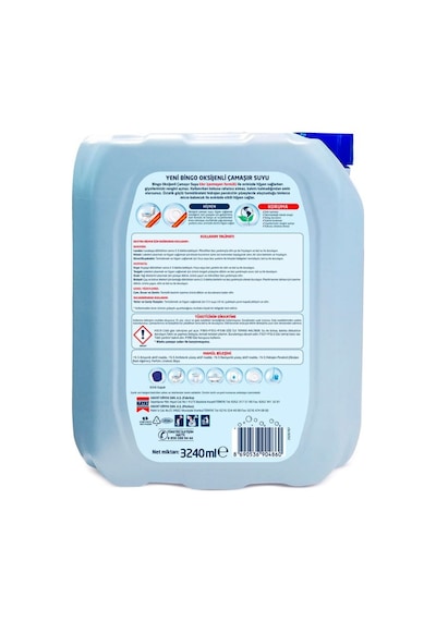Bingo Oksijen Çam Kokulu Çamaşır Suyu 4 x 3240 ML