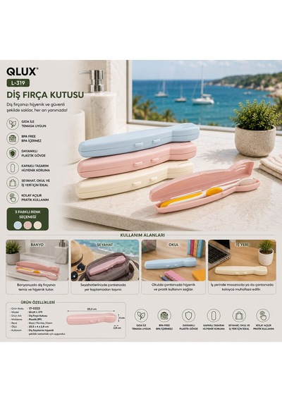 Qlux L-00319 Diş Fırça Kutusu- 36'li Paket Diğer