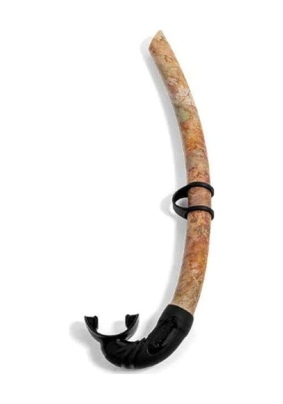 Dynamic Nord Snorkel Sc 10 Açık Üst Camo J Şekilli Düşük Profil, Silikon Ağızlık Kahverengi