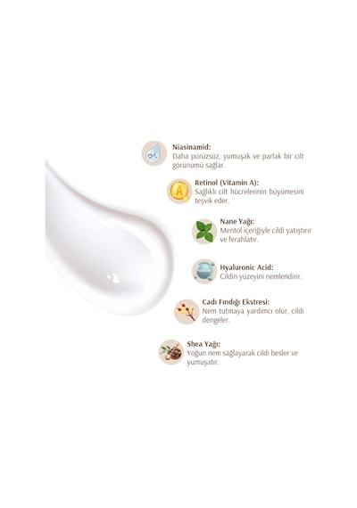 Niasinamid & Retinol & Hyaluronik Asit Içeren Yüz Kremi - Perfect Skin Cream