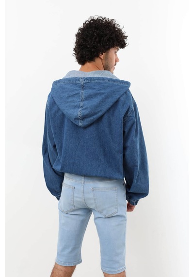 Keepout Erkek Jean Sweatshirt Koyu Mavi 001