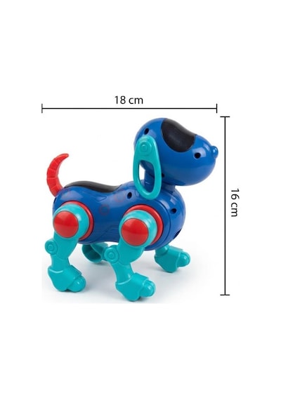 Yürüyen Robot Müzik Ve Işıklı 16 Cm Sallanan Kafalı Gerçekçi Haraketli Eğlenceli Oyuncak Köpek Mor