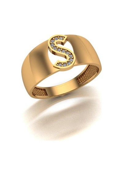 Çgk Çiğdem Gürel Kuyumculuk S Harf Altın Yüzük Gold
