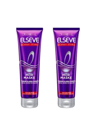 L'Oreal Paris Elseve Color Vive Turunculaşma Karşıtı Mor Maske 2 x 150 ML
