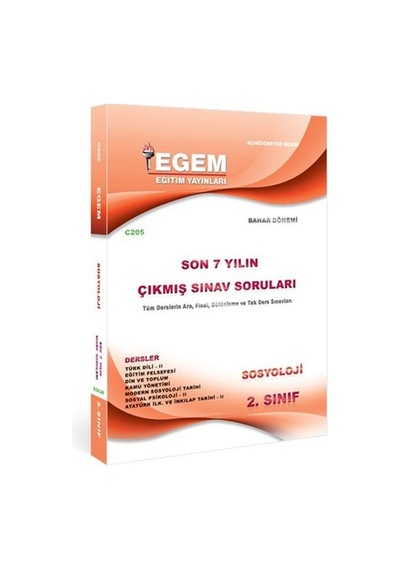 Egem Aöf Anadolu Sosyoloji Ve 2. Sınıf Konu/soru Çıkmış