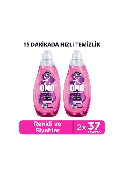 Express Fresh Capcanlı Renkler Renkli Ve Siyahlar Sıvı Çamaşır Deterjanı 1480 Ml X2