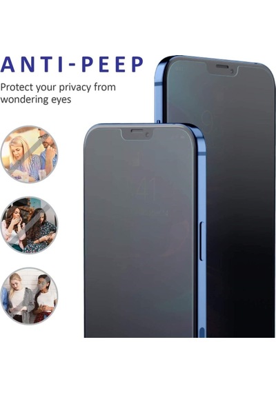 Apple Iphone 12 Mini Full-screen Privacy Görünmez Mat Hayalet Ekran Koruyucu Cam