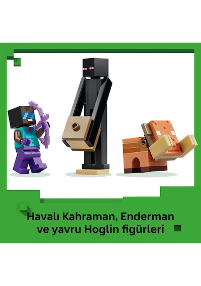 LEGO® Minecraft® Nether ve End Geçidi Yolculuğu 21584 -7 Yaş ve Üzeri Çocuklar için Minifigür İçeren Oyuncak Yapım Seti(192 Parça)