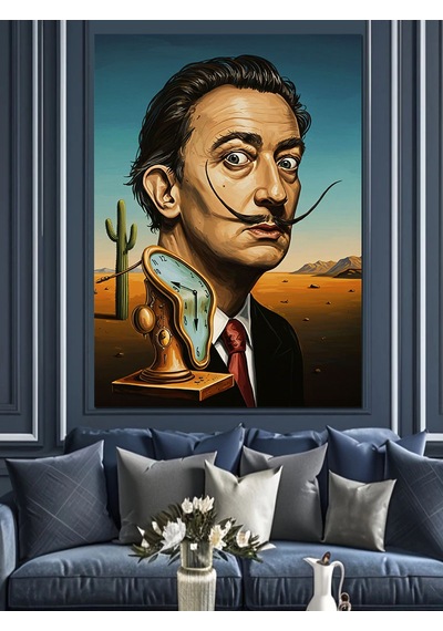 Ahşap Tablo Salvador Dali Ünlü Ressam Çocuk Odası Tabloları