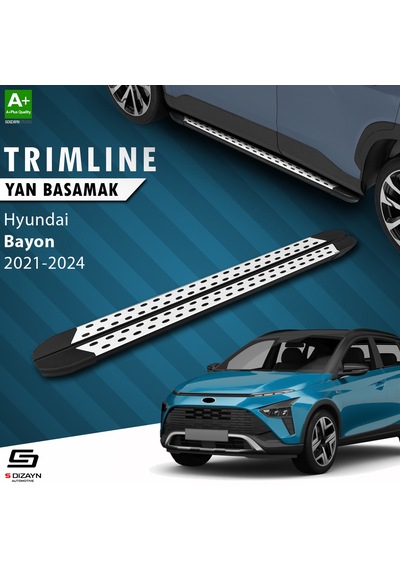 S-dizayn Hyundai Bayon Trimline Gri Yan Basamak 182 Cm 2021 Üzeri