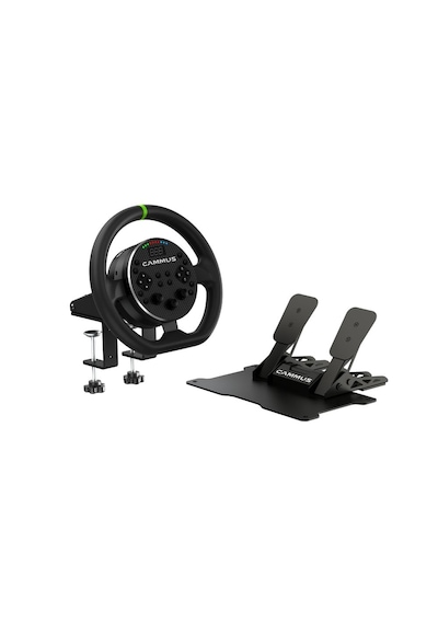 Cammus C5 5nm Direct Drive Simülasyon Direksiyonu - Cp5 Pedallı Ve Masa Tutuculu Tam Set