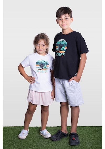 Little's World The Game Time Çocuk Tshirt Siyah
