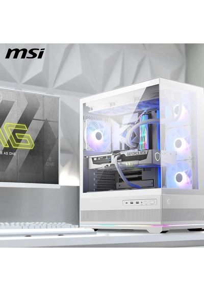 Mag Pano 110r Pz White Mid-tower Oyun Bilgisayarı Kasası 400 Mm Uzunluğa Kadar Gpu'ları Katkı Sağlar, Çı
