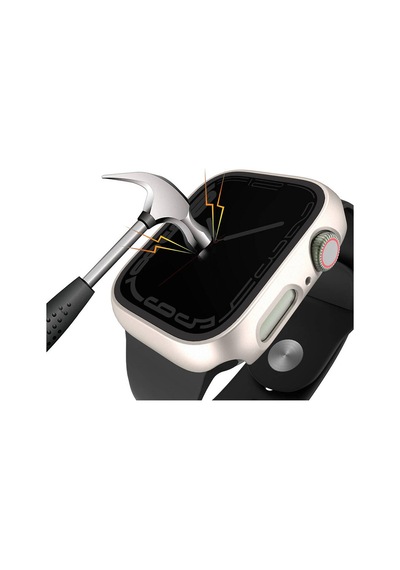 Apple Uyumlu  Watch 7 41mm Sert Pc Kasa Ve Privacy Hayalet Ekran Koruyucu Zore Watch Gard 32