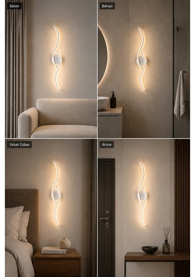 Pera Modern Led Duvar Apliği Günışığı Beyaz