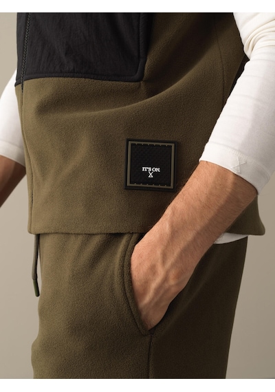 Xint Haki Regular Fit Kapüşonlu Polar Yelek 195044
