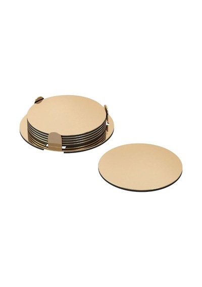 Ikea Glattıs 6'lı Kupa Altlığı 8,5 Cm Altın
