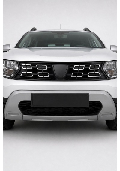 Dacia Duster 2018-2024 Uyumlu Arka Plakalık 1 Parça Abs Mat Siyah