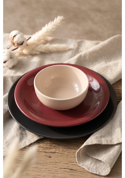 Keramika Noble Mix Yemek Takımı 6 Parça 2 Kişilik 030-520-623 Çok Renkli