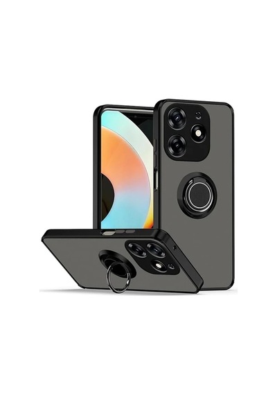Nihcase Tecno Spark 10 Pro Kılıf Montreal Yüzüklü Mat Kapak