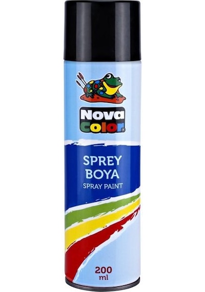 Nova Color Sprey Boya 200 ML Siyah